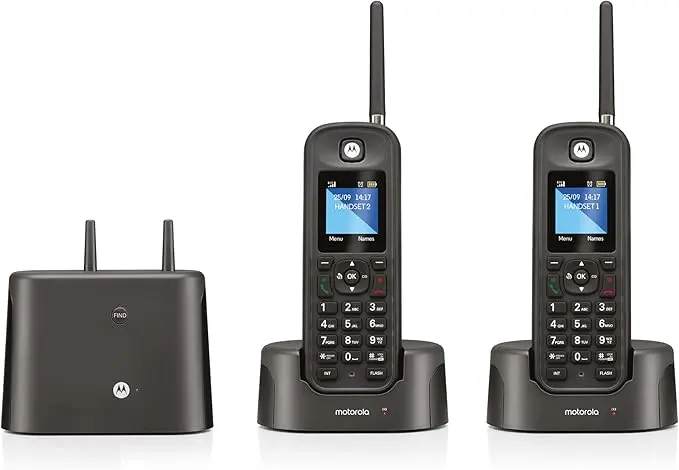 Motorola O212-B DECT 6.0 Long Range Cordless Phone